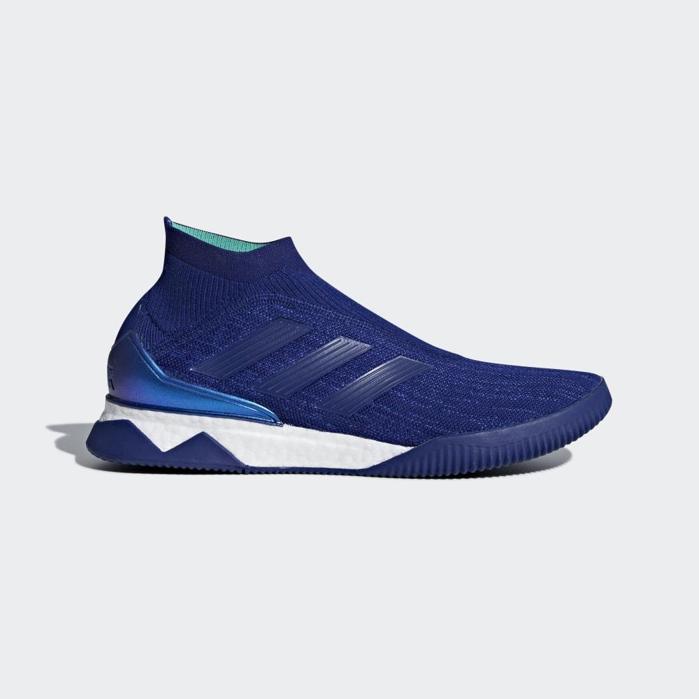 Adidasi Fotbal Adidas Predator Tango 18+ Barbati Romania - Albastri/Verzi CM7687